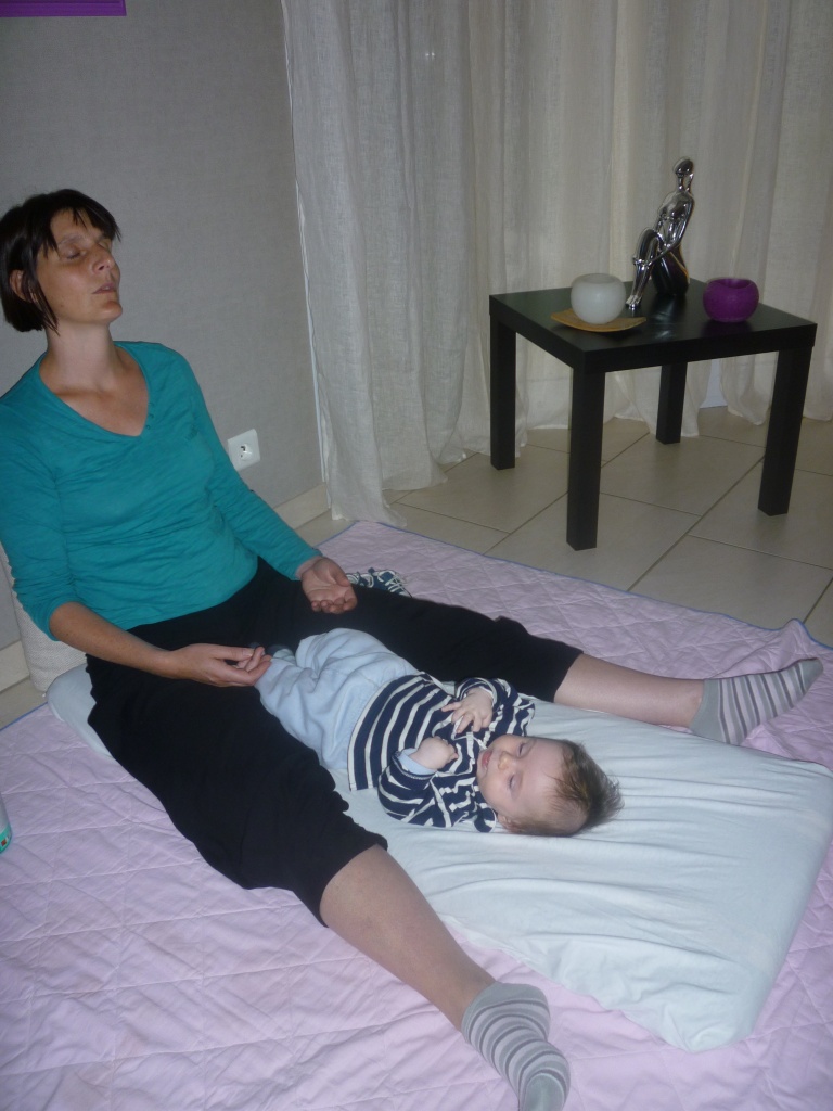 séance de relaxation de maman 